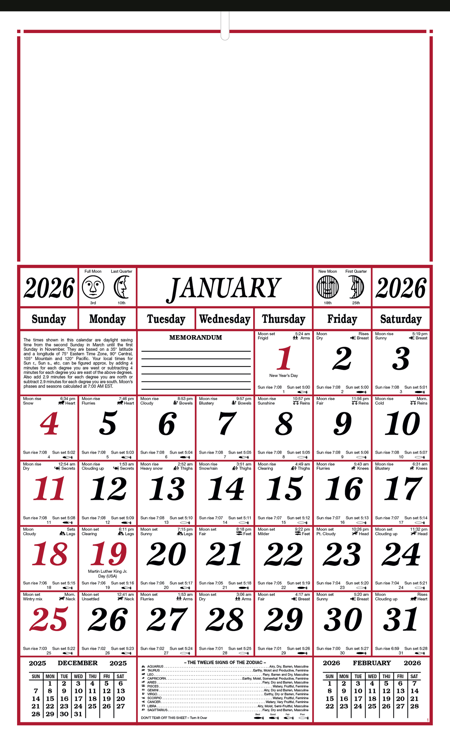 Skinner  Kennedy 7Sheet Almanac-43-E