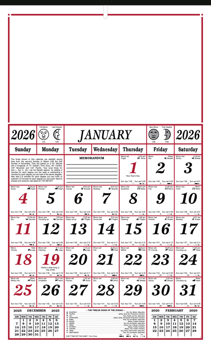 Skinner  Kennedy 7Sheet Almanac-43-E