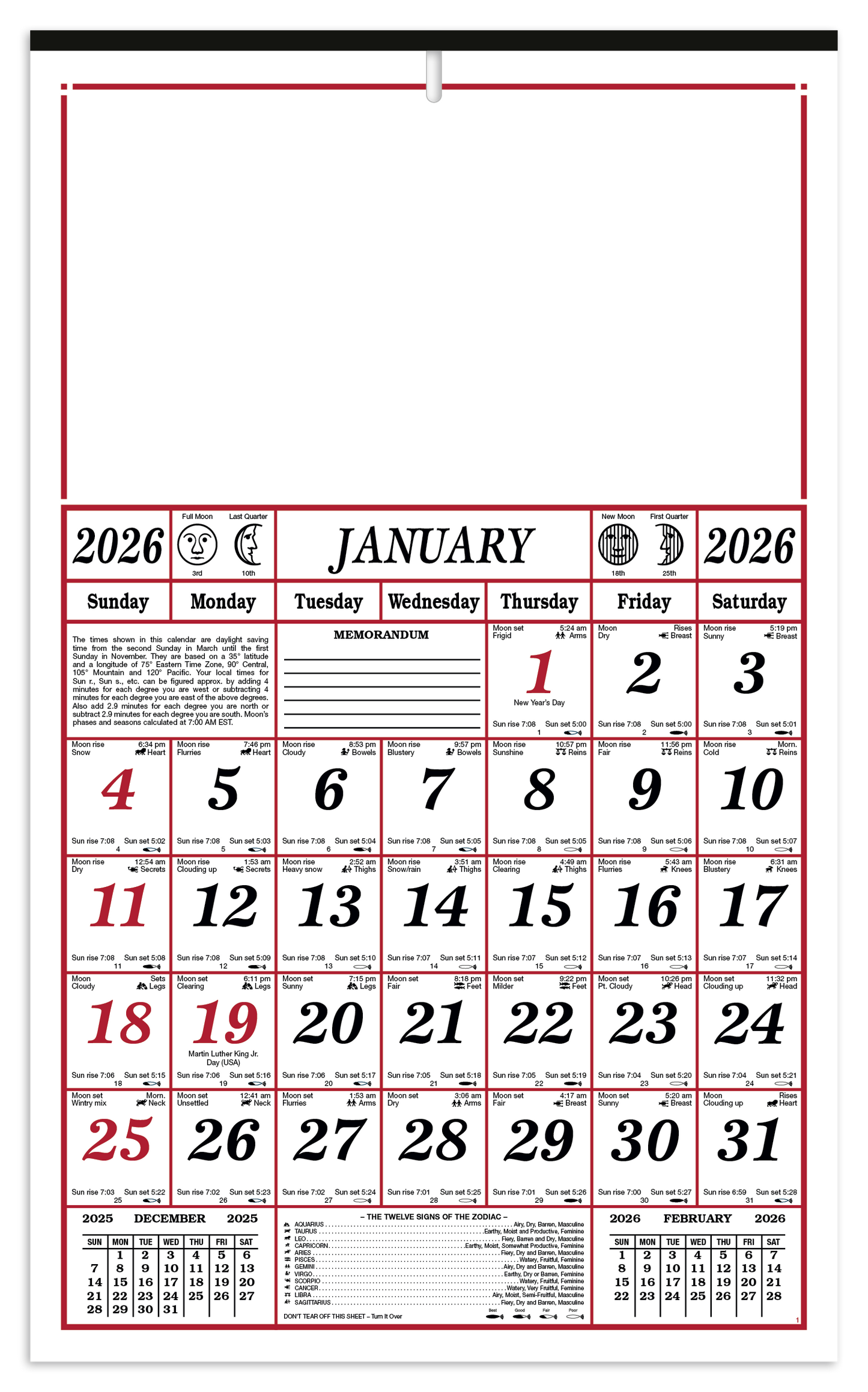 Skinner  Kennedy 7Sheet Almanac-43-E