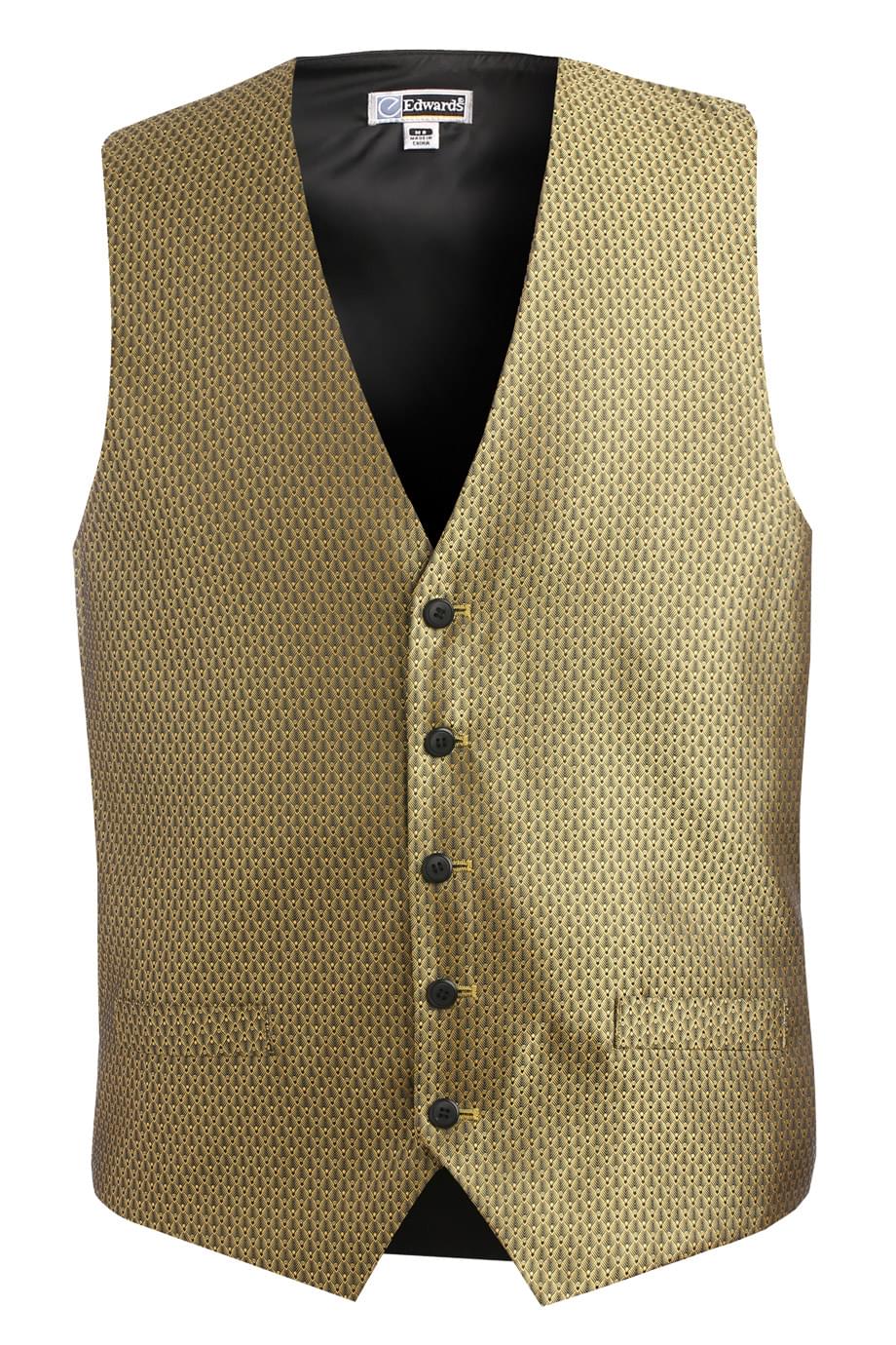 Mens Diamond Brocade Vest