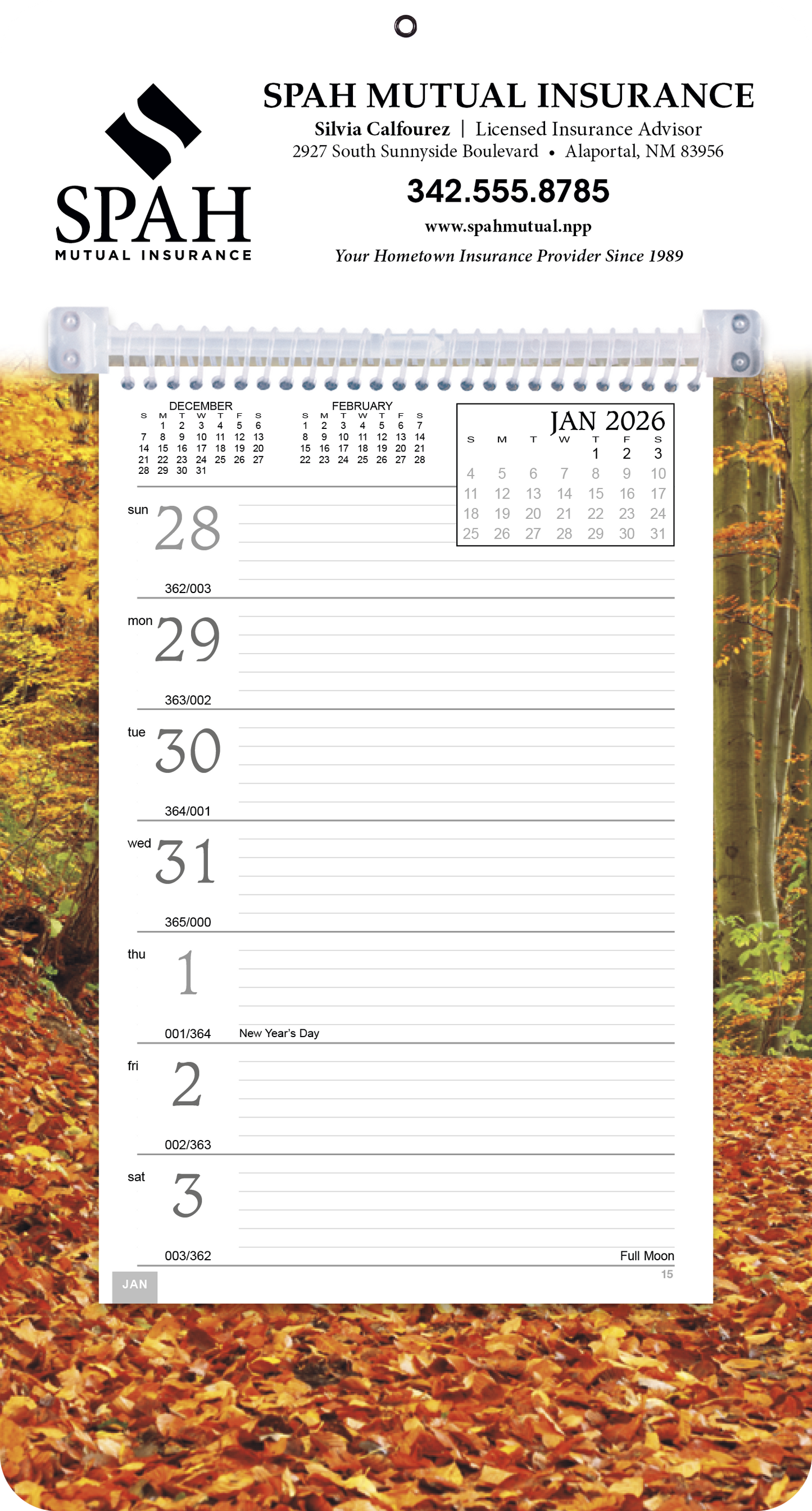 Triumph Calendars FullColor Weekly Memo Calendar-4400