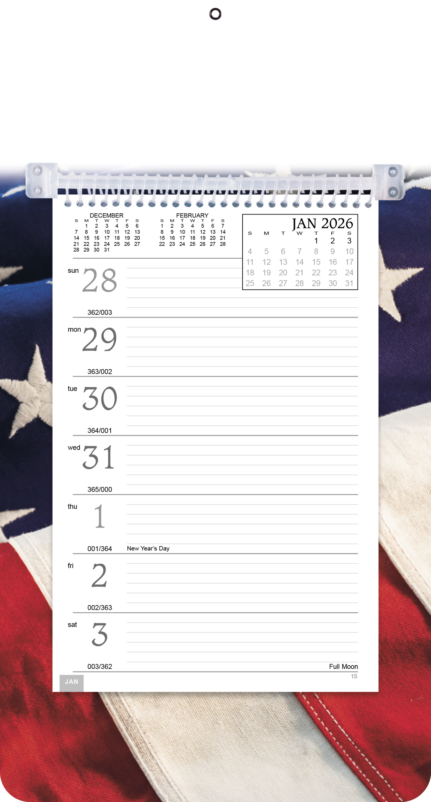 Triumph Calendars FullColor Weekly Memo Calendar-4400