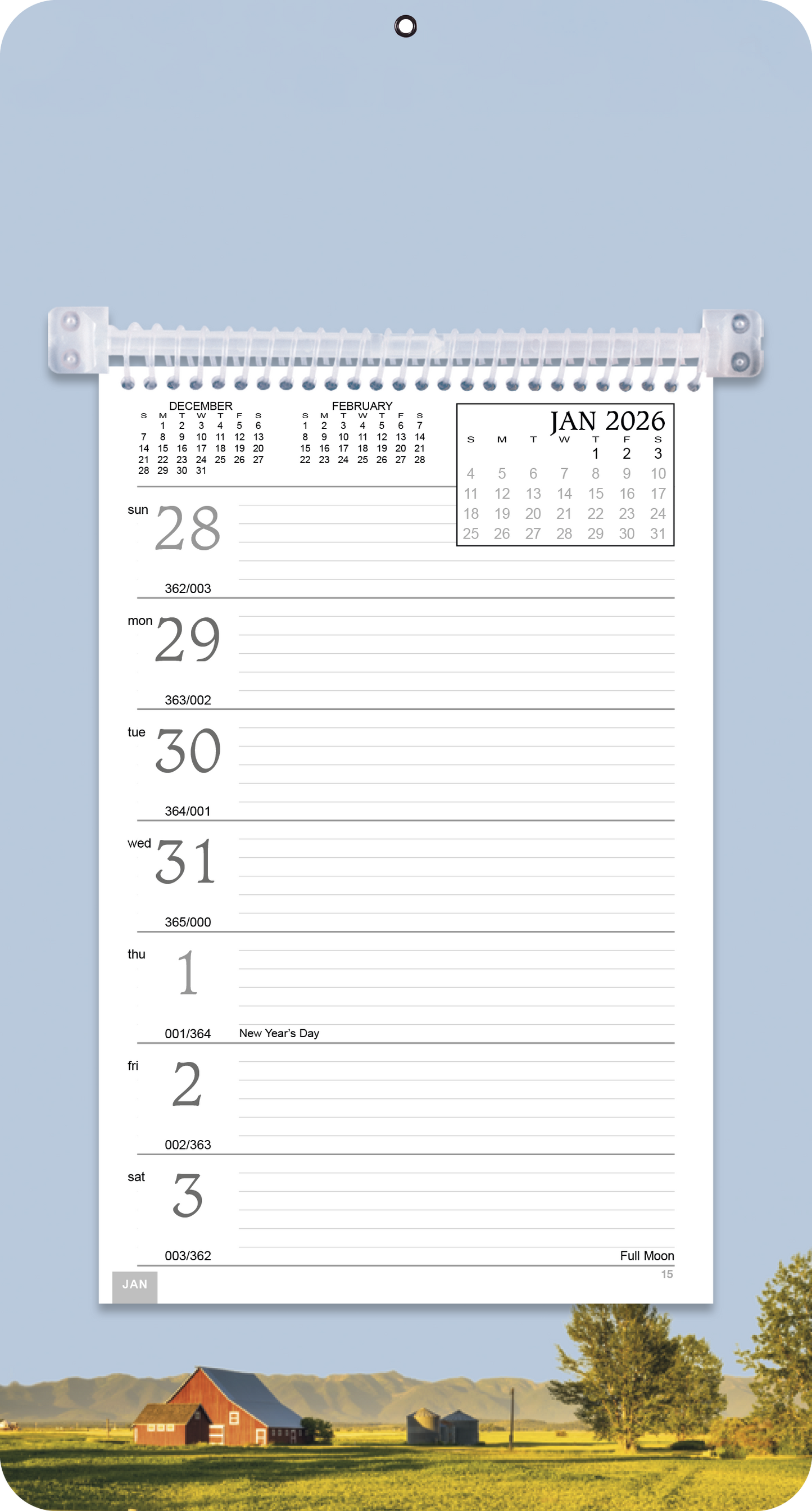 Triumph Calendars FullColor Weekly Memo Calendar-4400