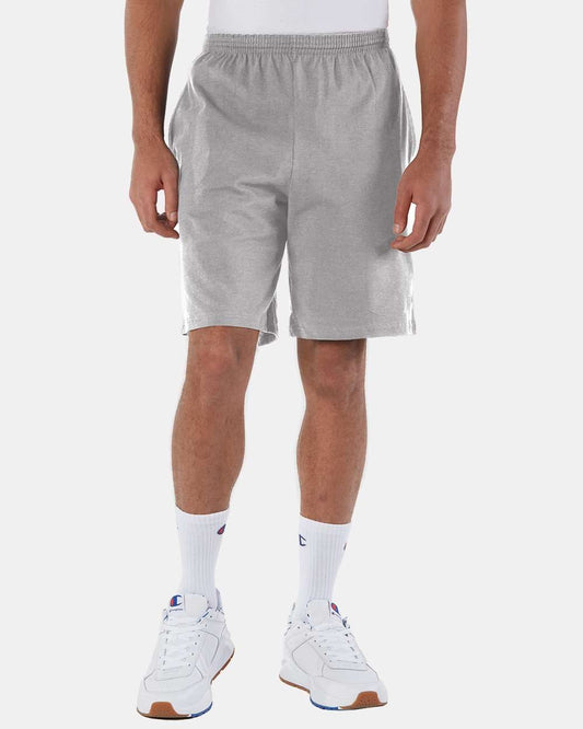 Champion Cotton Jersey 9" Shorts with Pockets - 8180