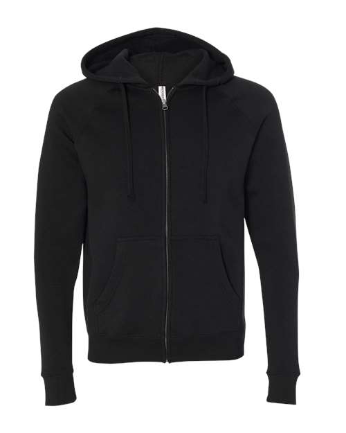 Unisex Special Blend Raglan Full-Zip Hooded Sweatshirt