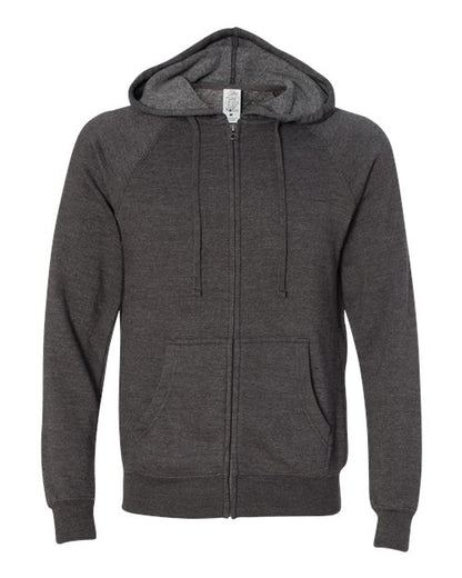Unisex Special Blend Raglan Full-Zip Hooded Sweatshirt