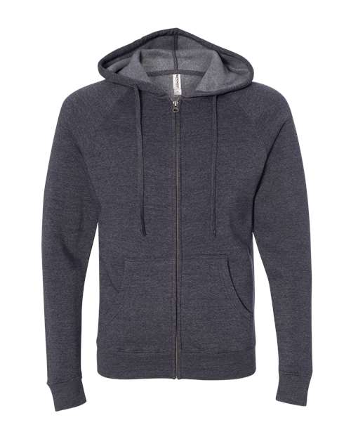 Unisex Special Blend Raglan Full-Zip Hooded Sweatshirt