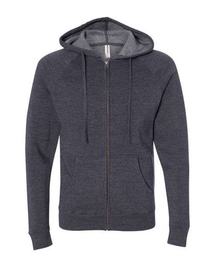 Unisex Special Blend Raglan Full-Zip Hooded Sweatshirt