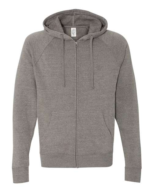 Unisex Special Blend Raglan Full-Zip Hooded Sweatshirt