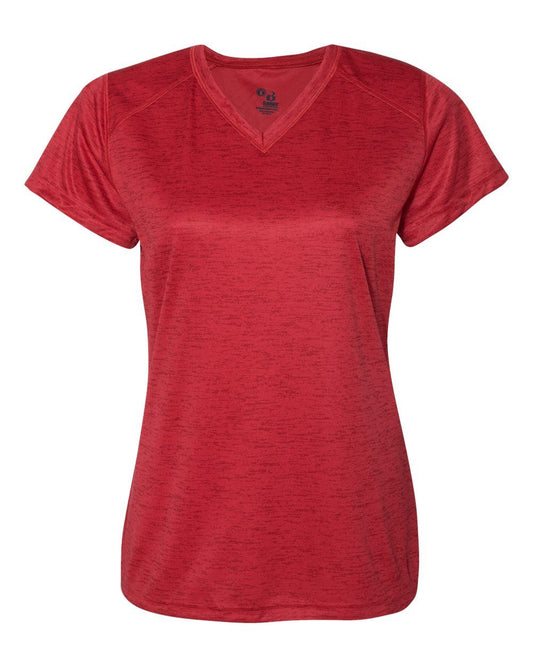 Badger Women's Tonal Blend V-Neck T-Shirt - 4175