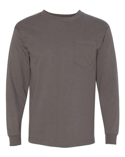 Unisex USA-Made Long Sleeve Pocket T-Shirt