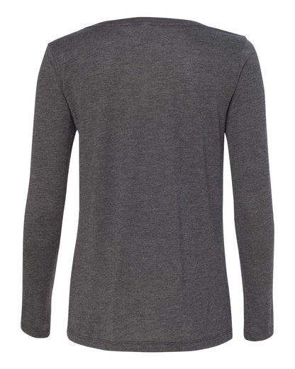 BELLA + CANVAS Women's Flowy Long Sleeve V-Neck Tee - 8855