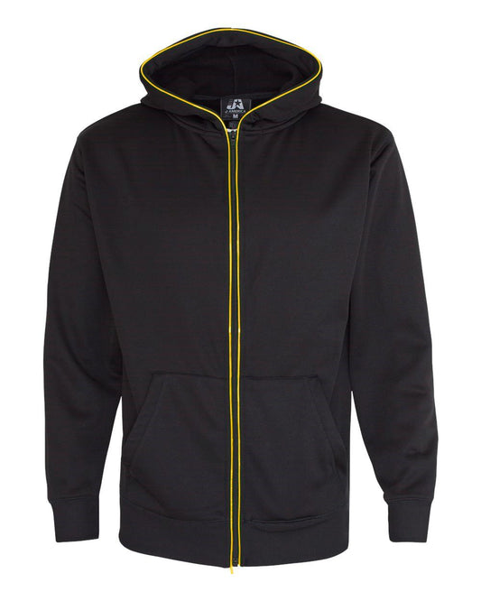 J. America Glow Full-Zip Hooded Sweatshirt - 8668