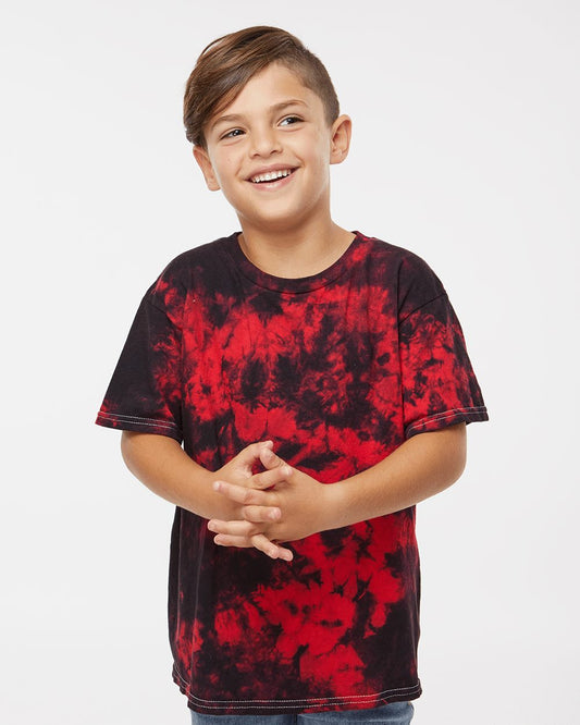 Dyenomite Youth Crystal Tie-Dyed T-Shirt - 20BCR