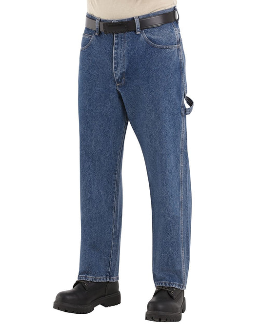 Bulwark Flame Resistant Pre-Washed Denim Dungaree - PEJ8
