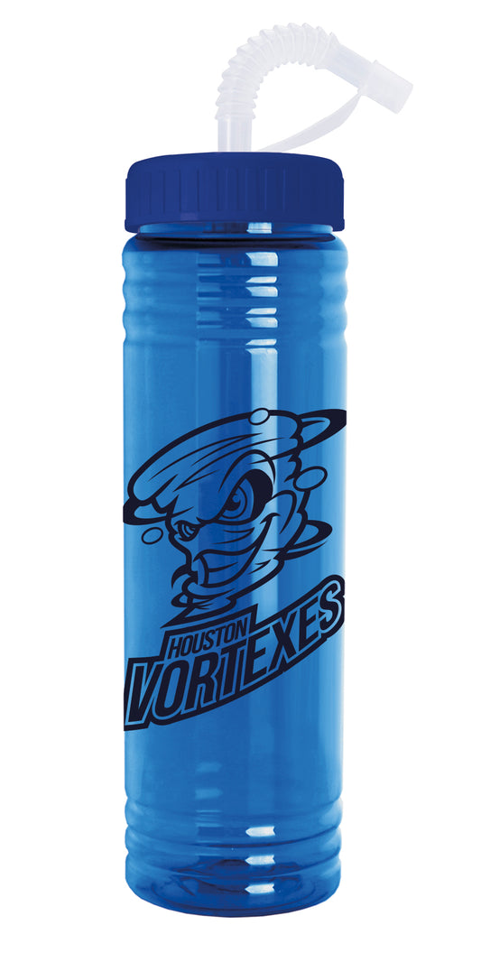 Garyline Slim Fit Water Bottle With Straw Lid  24 oz-46387