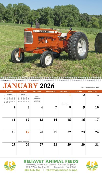 HotLine Products Vintage Tractors Appointment Calendar  Spiral-471