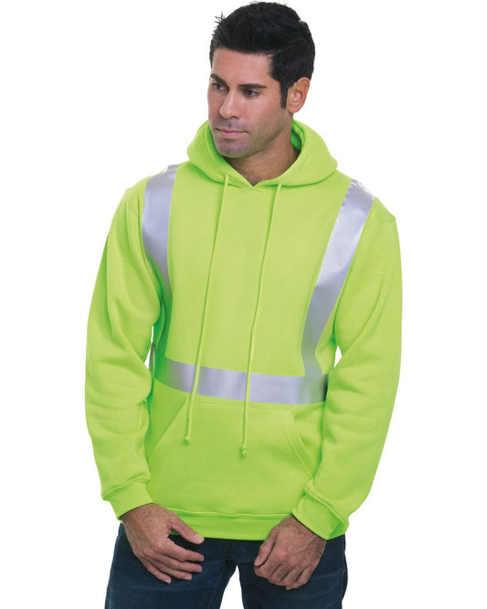 Bayside USA-Made Hi-Visibility Hooded Sweatshirt - 3796