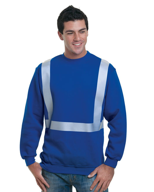 Bayside USA-Made Hi-Visibility Crewneck Sweatshirt - 3792