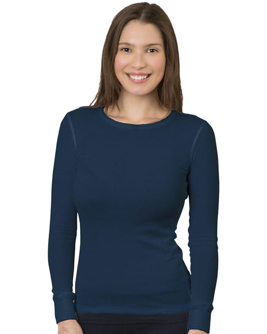 Bayside Women's USA-Made Thermal Long Sleeve T-Shirt - 3420