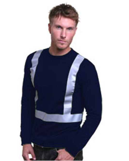 Bayside USA-Made Hi-Visibility Long Sleeve T-Shirt - 3761