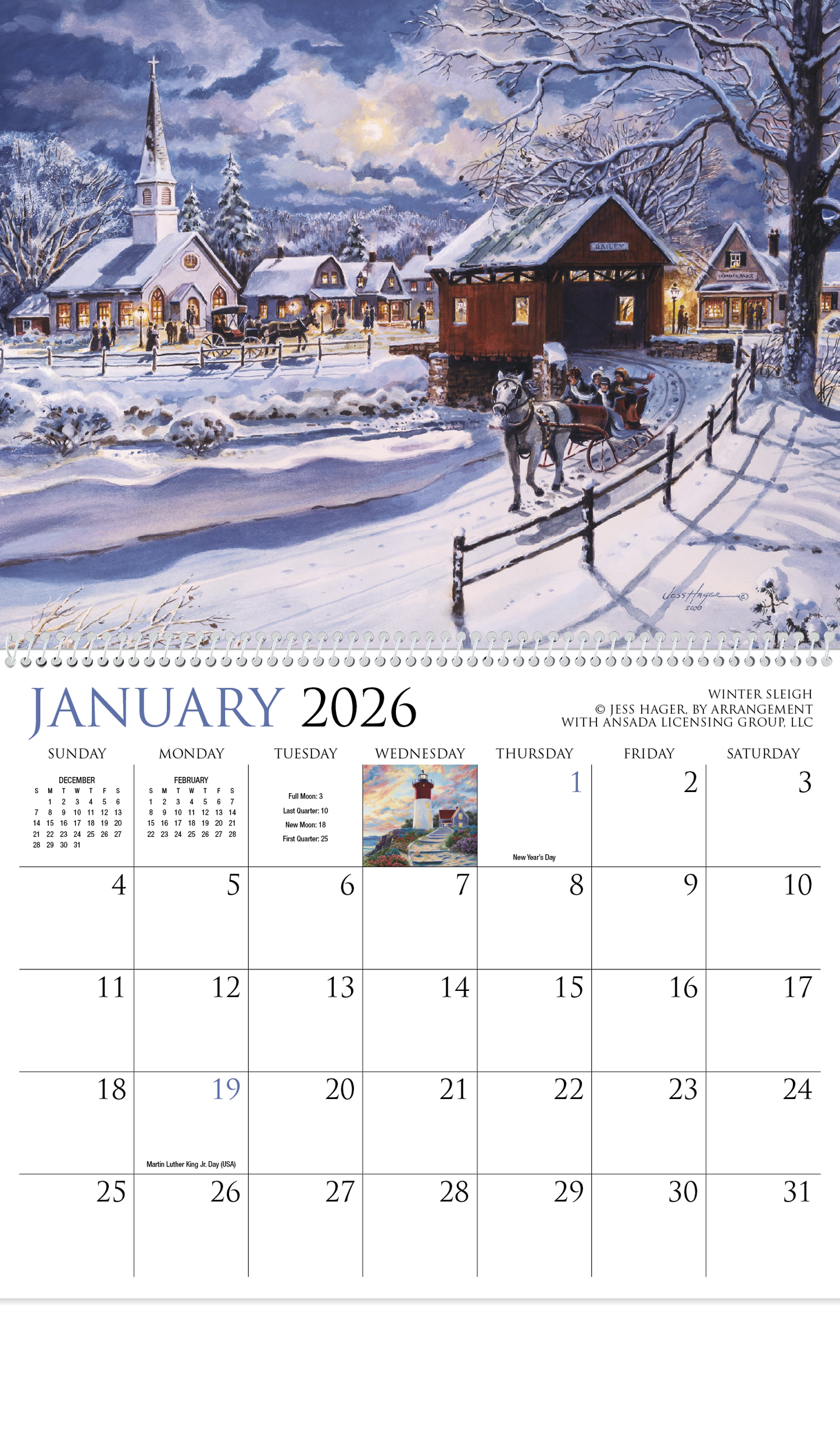 HotLine Products Back Home Appointment Calendar  Spiral-491