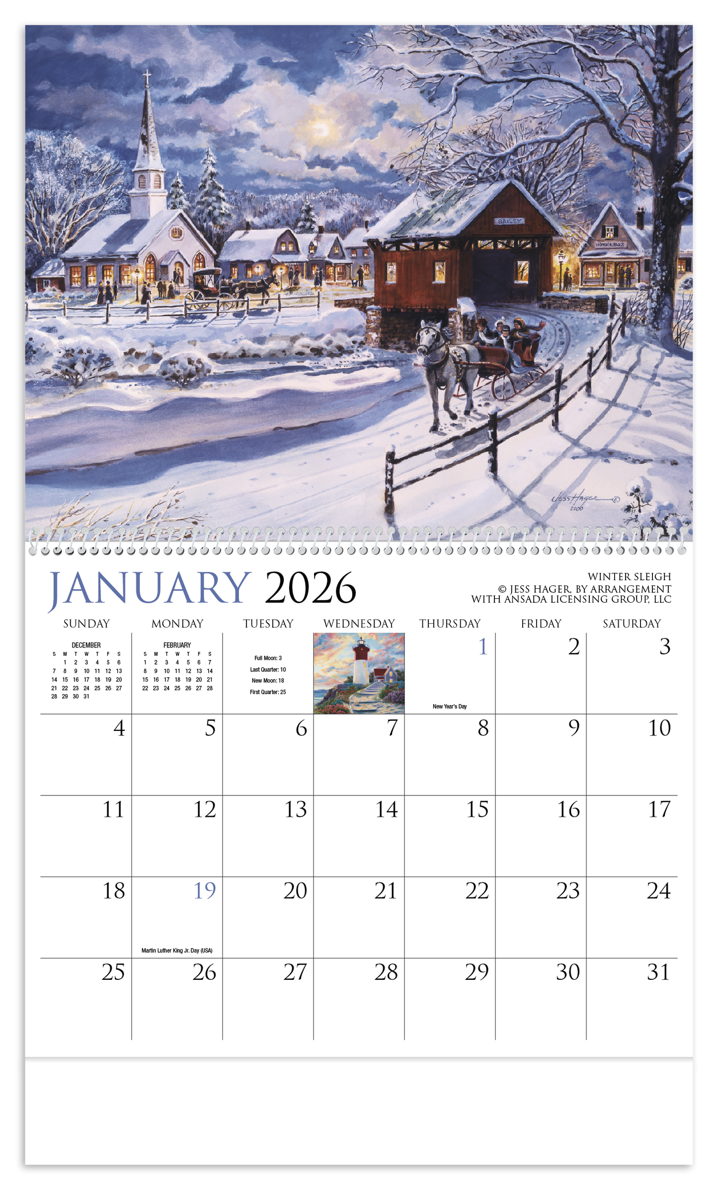 HotLine Products Back Home Appointment Calendar  Spiral-491