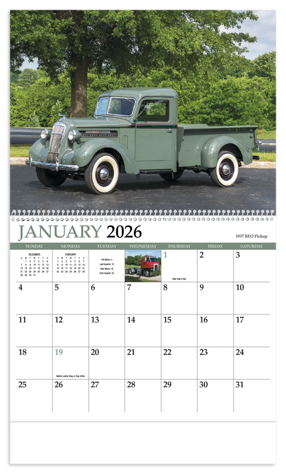 HotLine Products Classic Trucks Appointment Calendar  Spiral-494