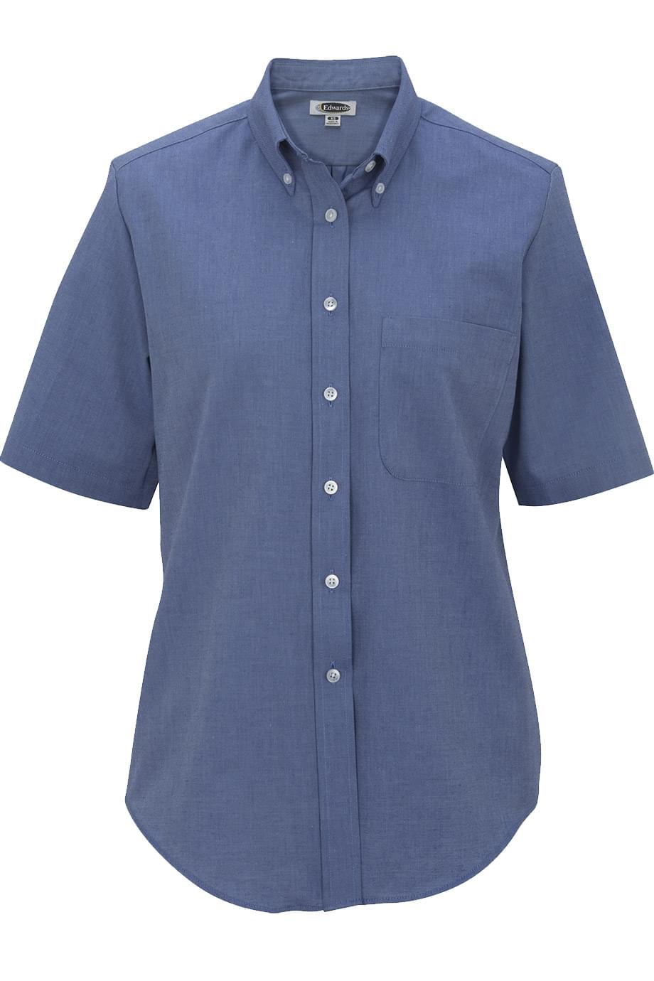 Easy Care Oxford Short Sleeve Ladies Shirt - 5027