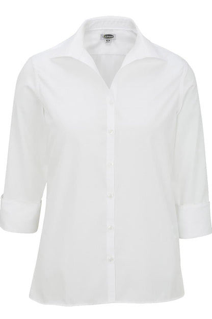 Lightweight Poplin Three Quarter Sleeve Ladies Shirt