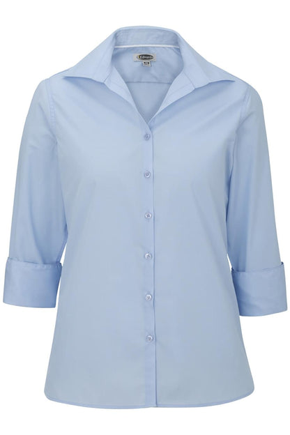 Lightweight Poplin Three Quarter Sleeve Ladies Shirt