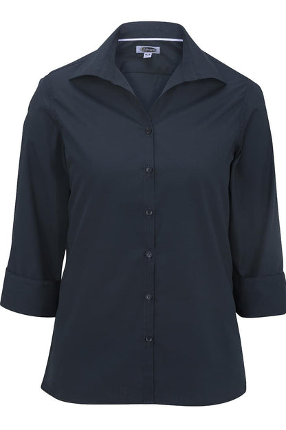 Lightweight Poplin Three Quarter Sleeve Ladies Shirt