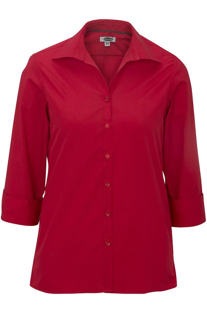 Lightweight Poplin Three Quarter Sleeve Ladies Shirt