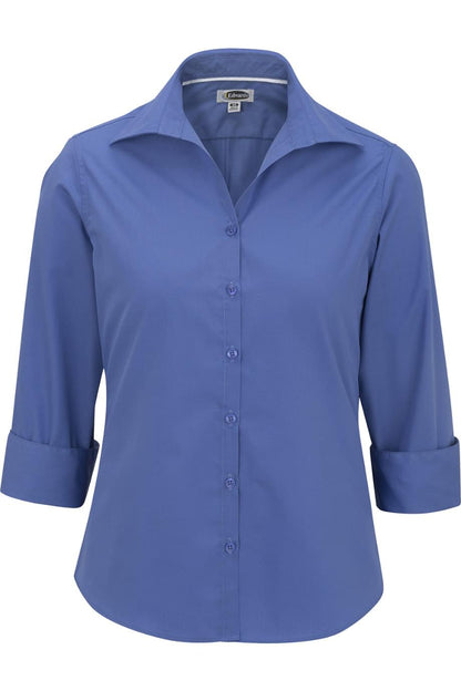 Lightweight Poplin Three Quarter Sleeve Ladies Shirt