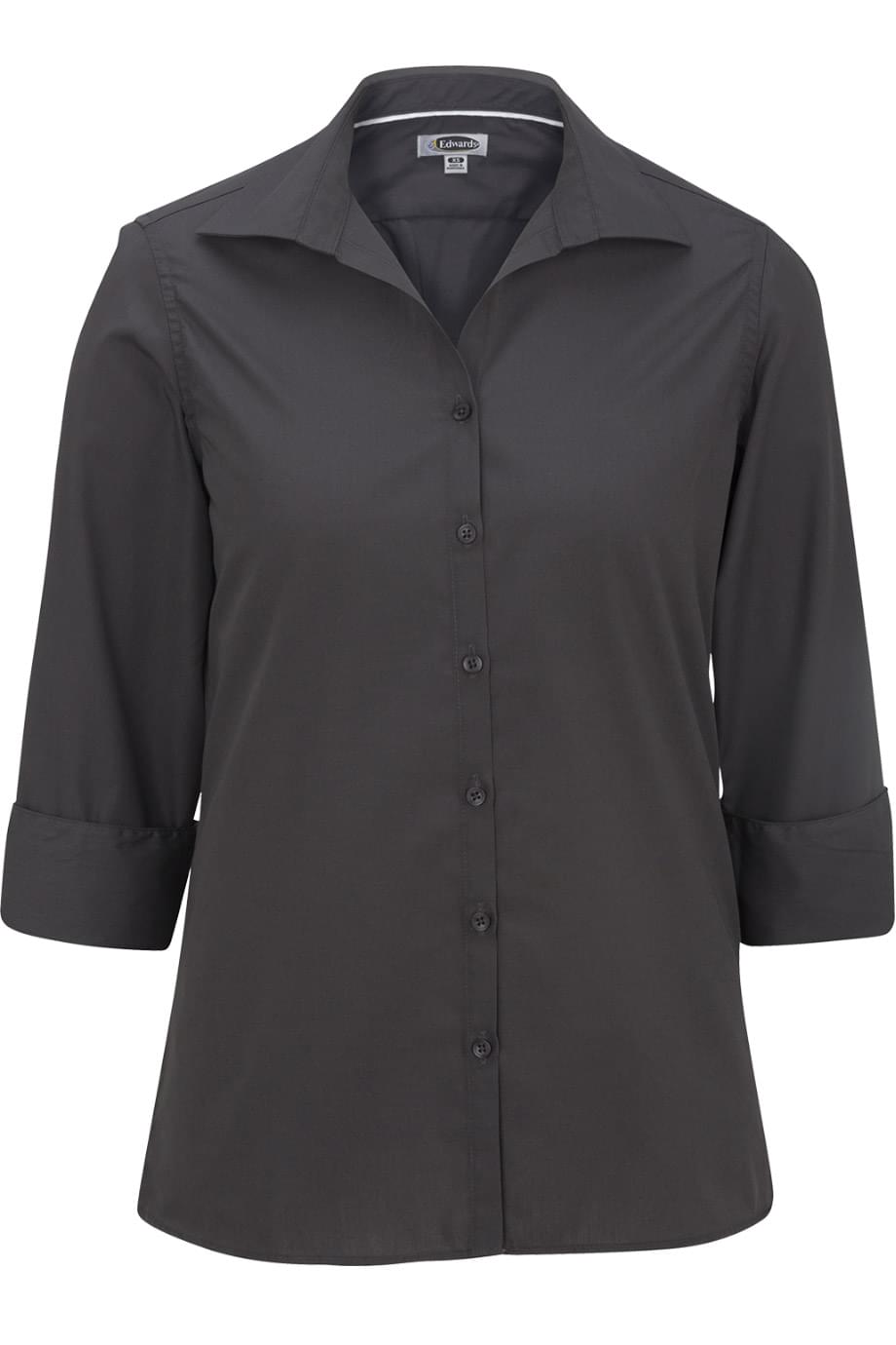 Lightweight Poplin Three Quarter Sleeve Ladies Shirt