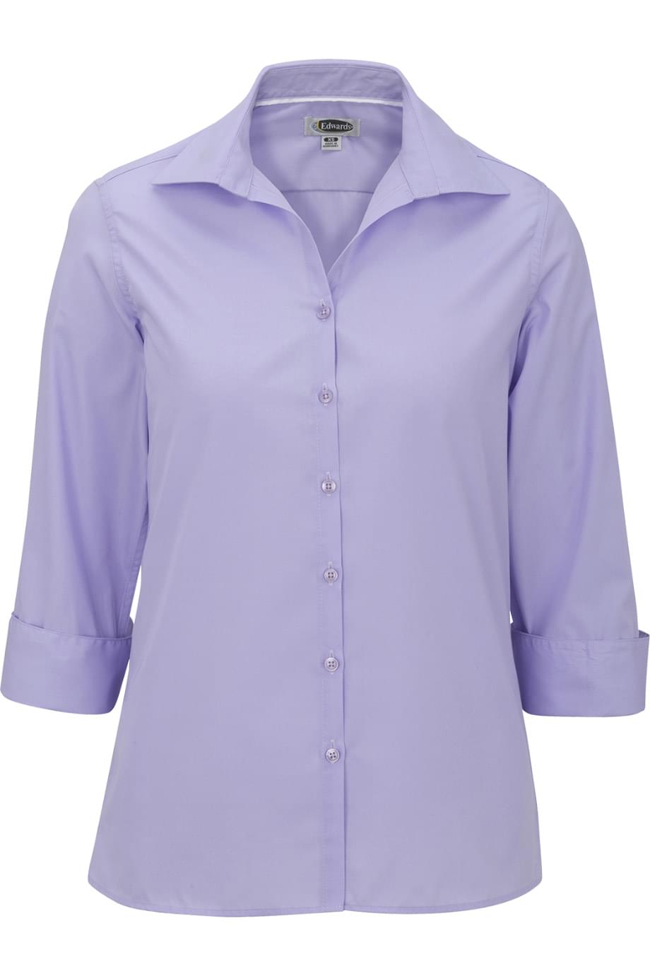 Lightweight Poplin Three Quarter Sleeve Ladies Shirt - 5040