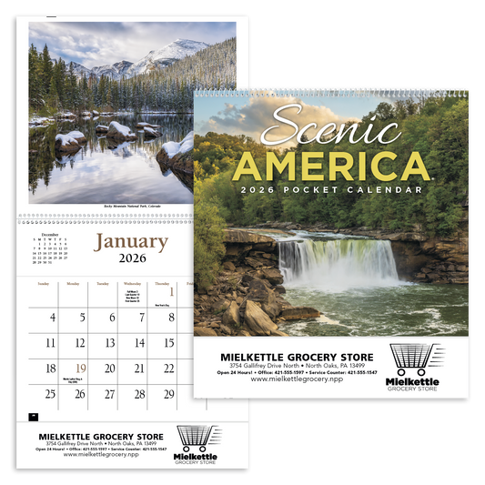 HotLine Products Scenic America Pocket Calendar-504