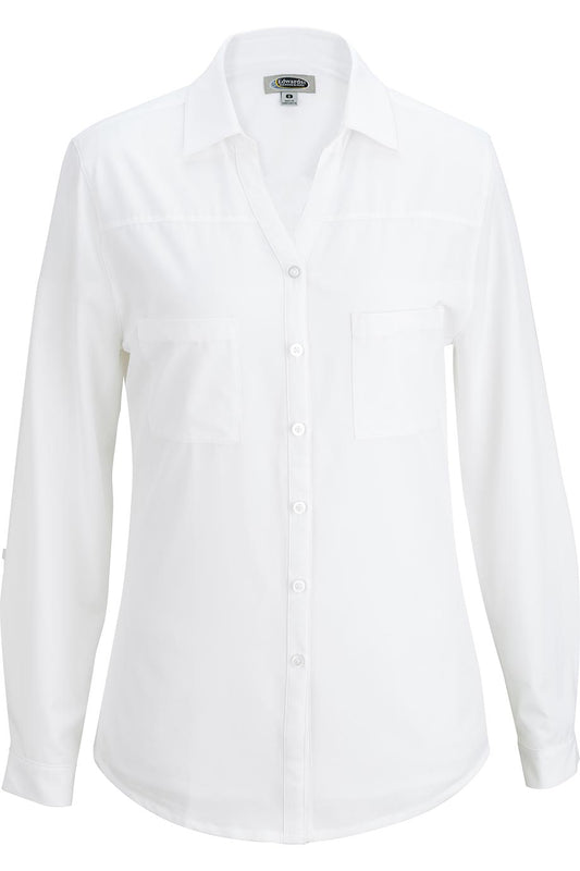 Two Pocket Ladies Blouse - 5056