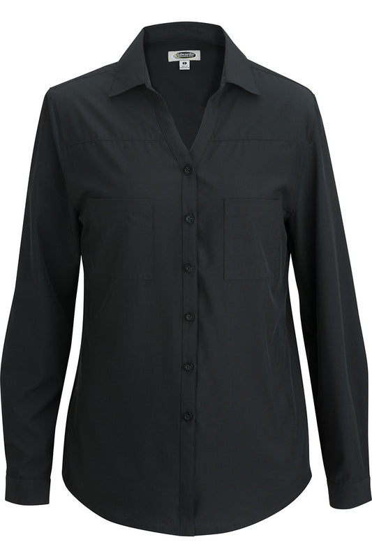 Two Pocket Ladies Blouse - 5056