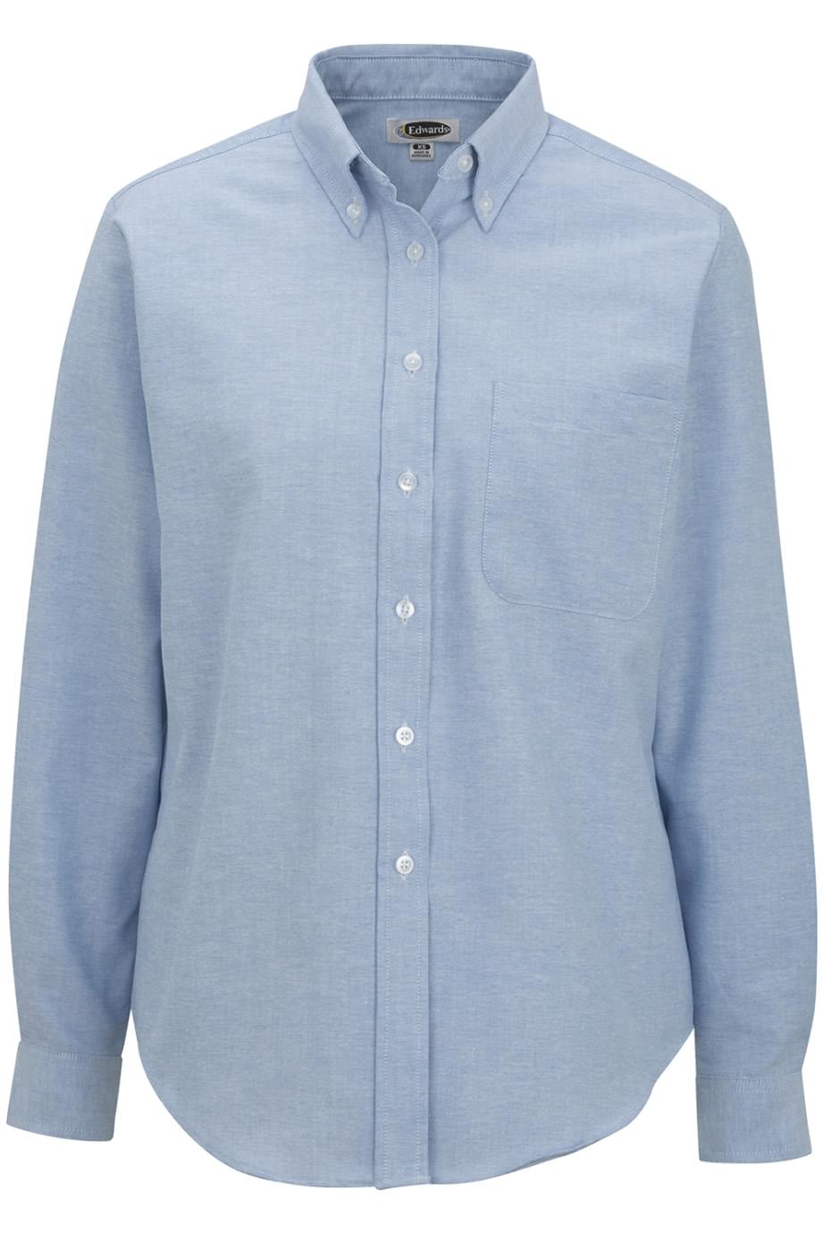 Easy Care Oxford Long Sleeve Ladies Shirt - 5077