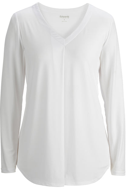 Soft Pleated Ladies Blouse - 5097