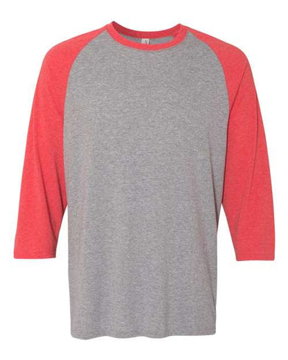 Unisex Triblend Three-Quarter Raglan Baseball T-Shirt