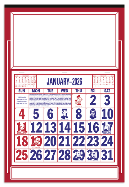 Skinner  Kennedy Apron Calendar-522-E