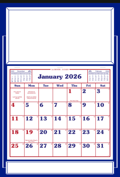 Skinner  Kennedy Apron Calendar-522-E