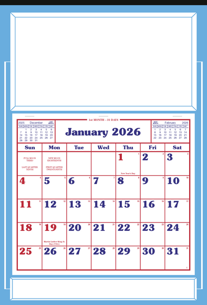 Skinner  Kennedy Apron Calendar-522-E