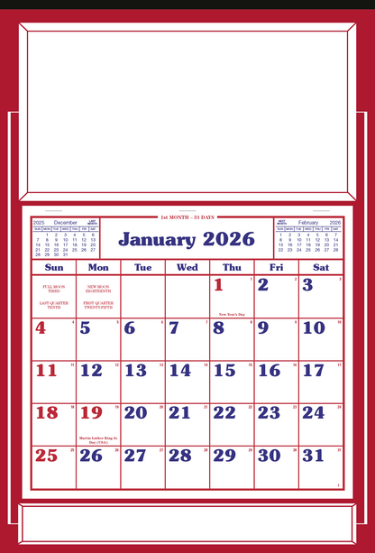 Skinner  Kennedy Apron Calendar-522-E