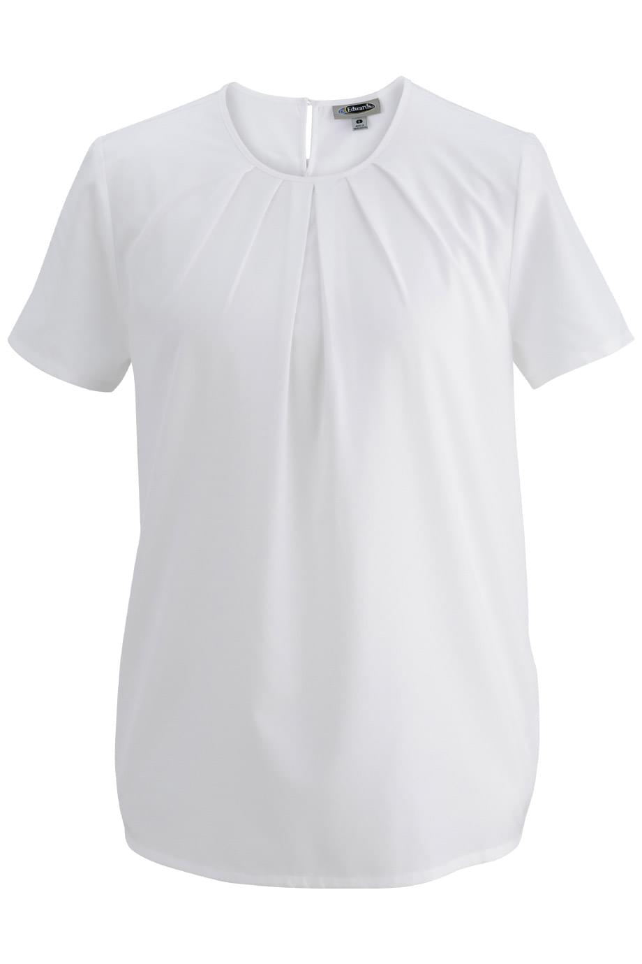 Jewel Neck Ladies Blouse - 5224