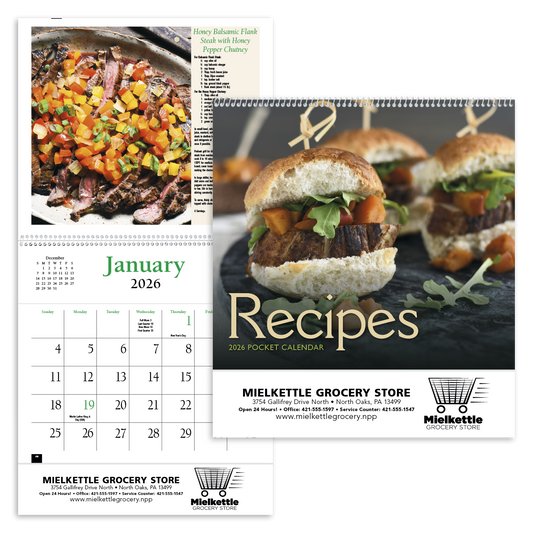 HotLine Products Recipe Pocket Calendar-522