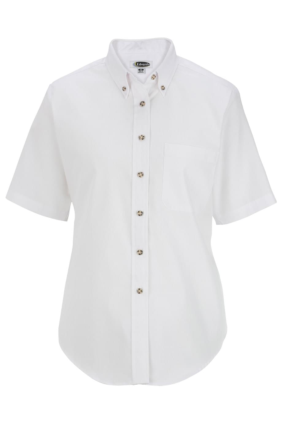 Easy Care Poplin Short Sleeve Ladies Shirt - 5230