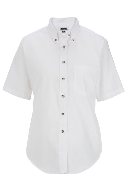 Easy Care Poplin Short Sleeve Ladies Shirt